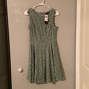 Casual Event Dress + Blue Floral Print